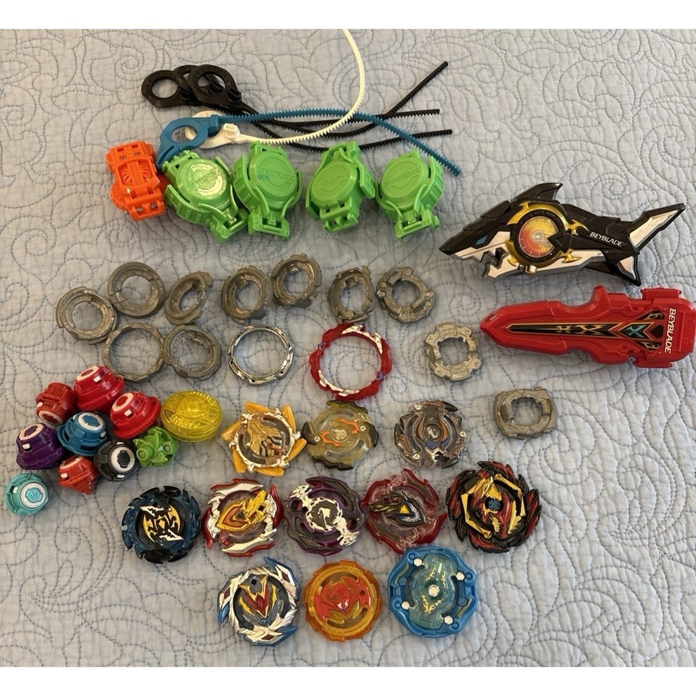 Takara Tomy Hasbro BeyBlade Burst Turbo Lot of 11 Valkyrie, Phoenix, Achilles